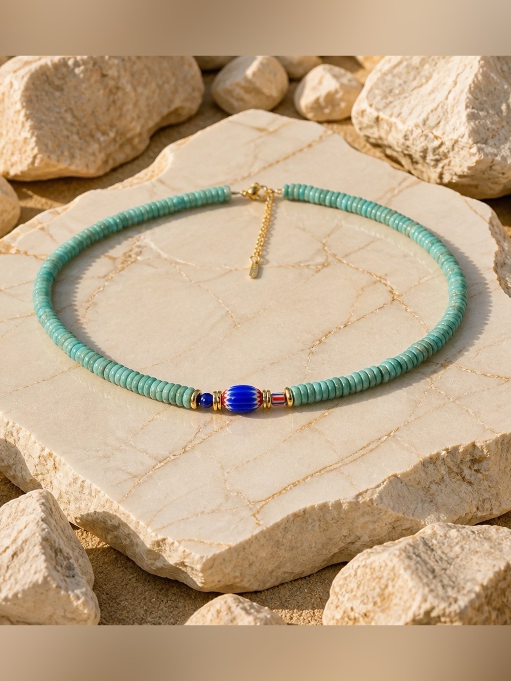 Turquoise Beaded Necklace